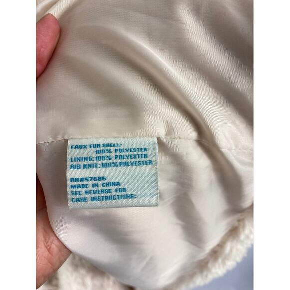 C&C California Cream Fuzzy Sherpa Jacket Size Medium - Picture 4 of 5